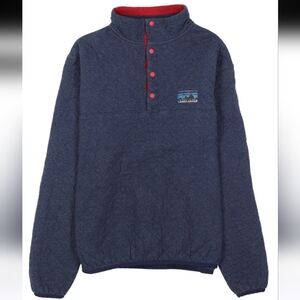 Patagonia Mens  Organic Cotton Quilt Snap-T Pullover Navy